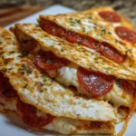 Pepperoni Cheese Pizza Quesadillas | Crispy, Cheesy & Kid-Approved!