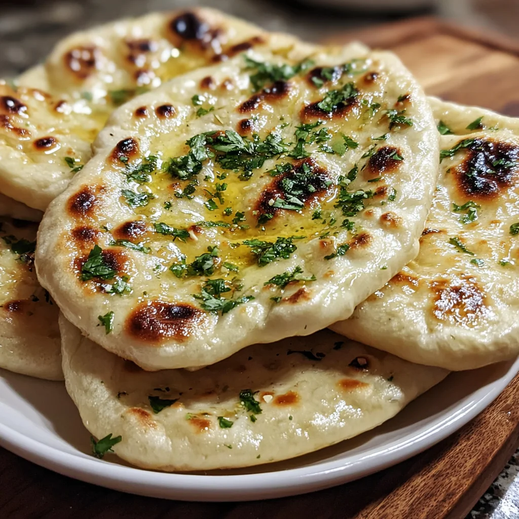 Easy Garlic Naan Bread – Soft, Buttery & Better Than Takeout!