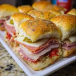 Hot Italian Sub Sliders – Cheesy, Meaty, & Perfectly Toasted!