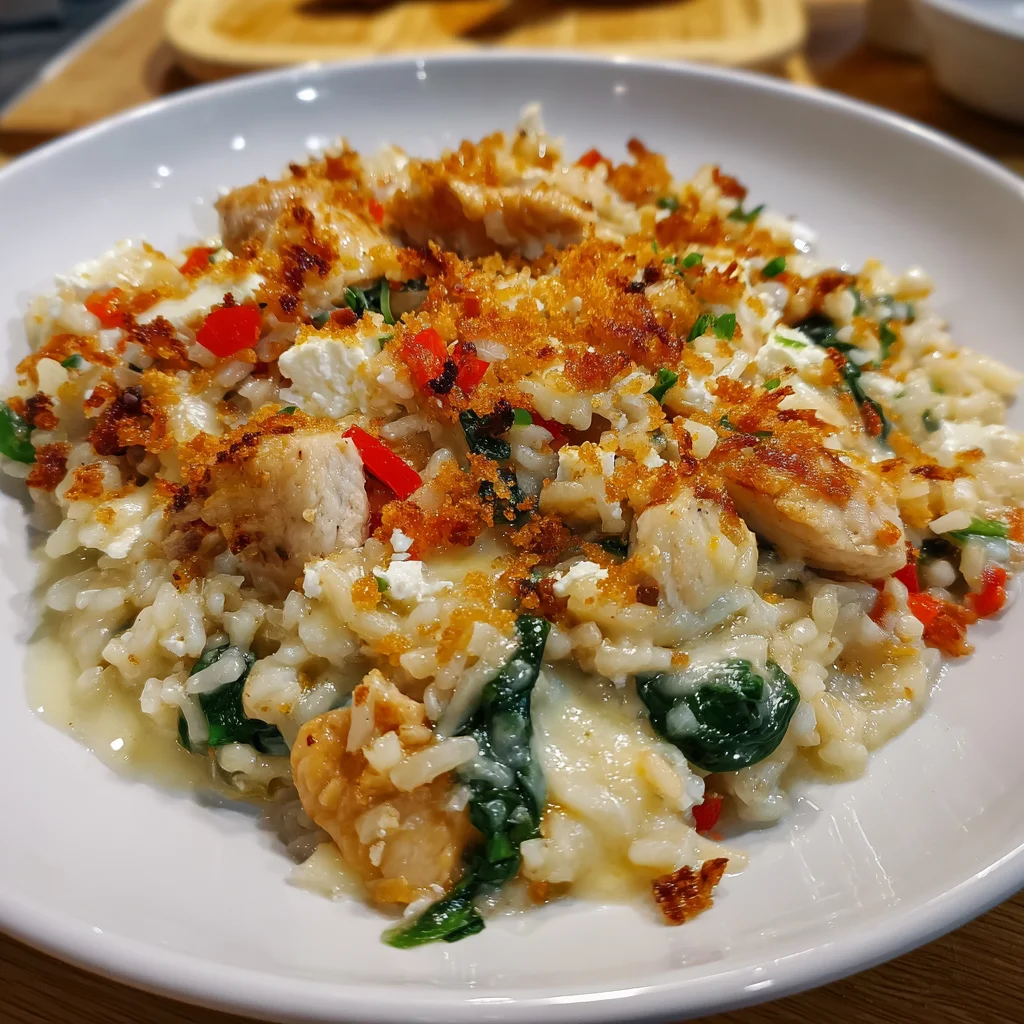 Chicken Rice Feta Casserole – A One-Pan Wonder!