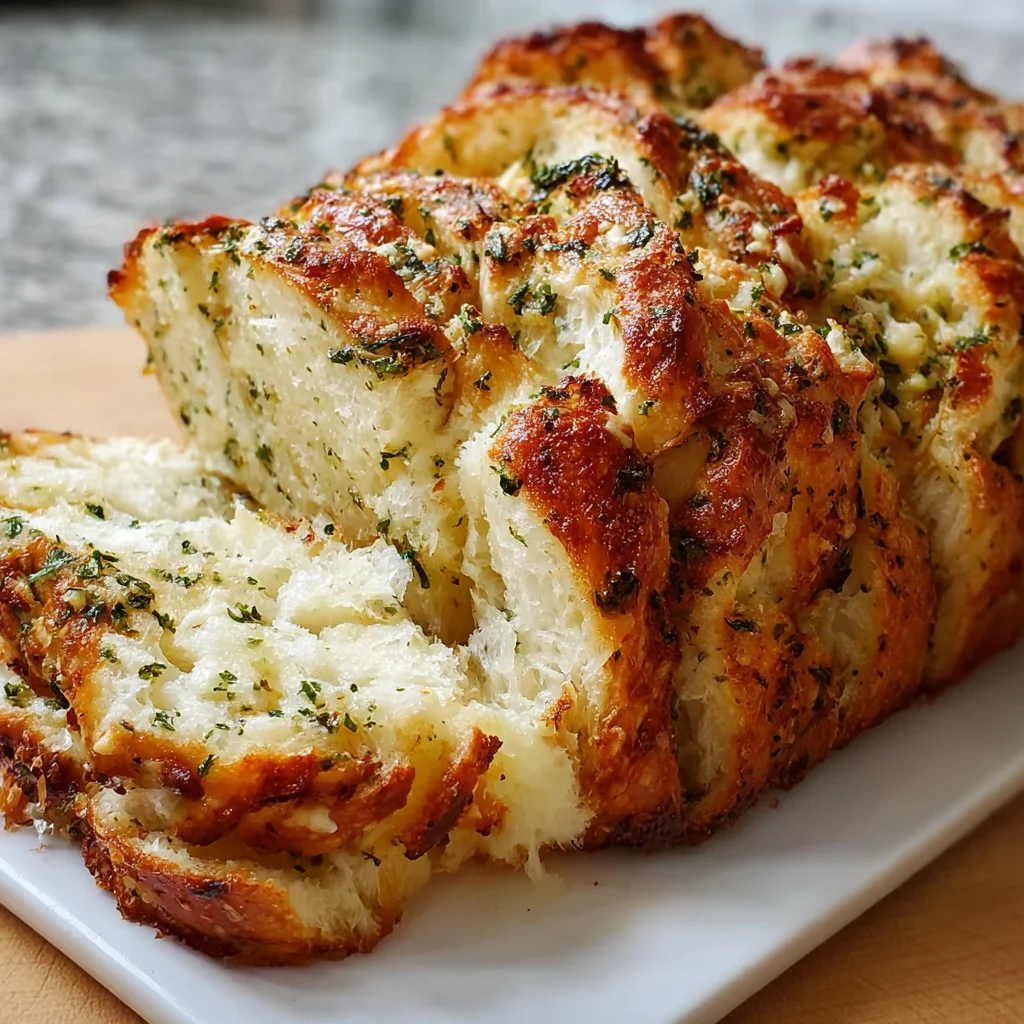 Swirled Garlic Herb & Cheese Bread – Pull-Apart, Buttery Heaven!