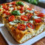 Margherita Focaccia Bread – Your Kitchen Just Got an Italian Upgrade!