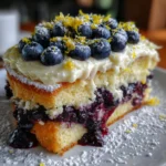 Blueberry Lemon Crème Cake – Layers of Bright, Creamy Bliss!