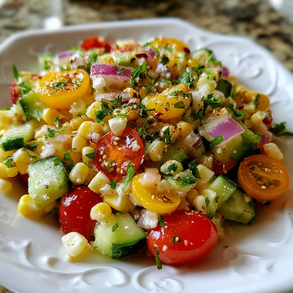 FRESH & CRUNCHY CORN SALAD – Your New Summer Obsession!