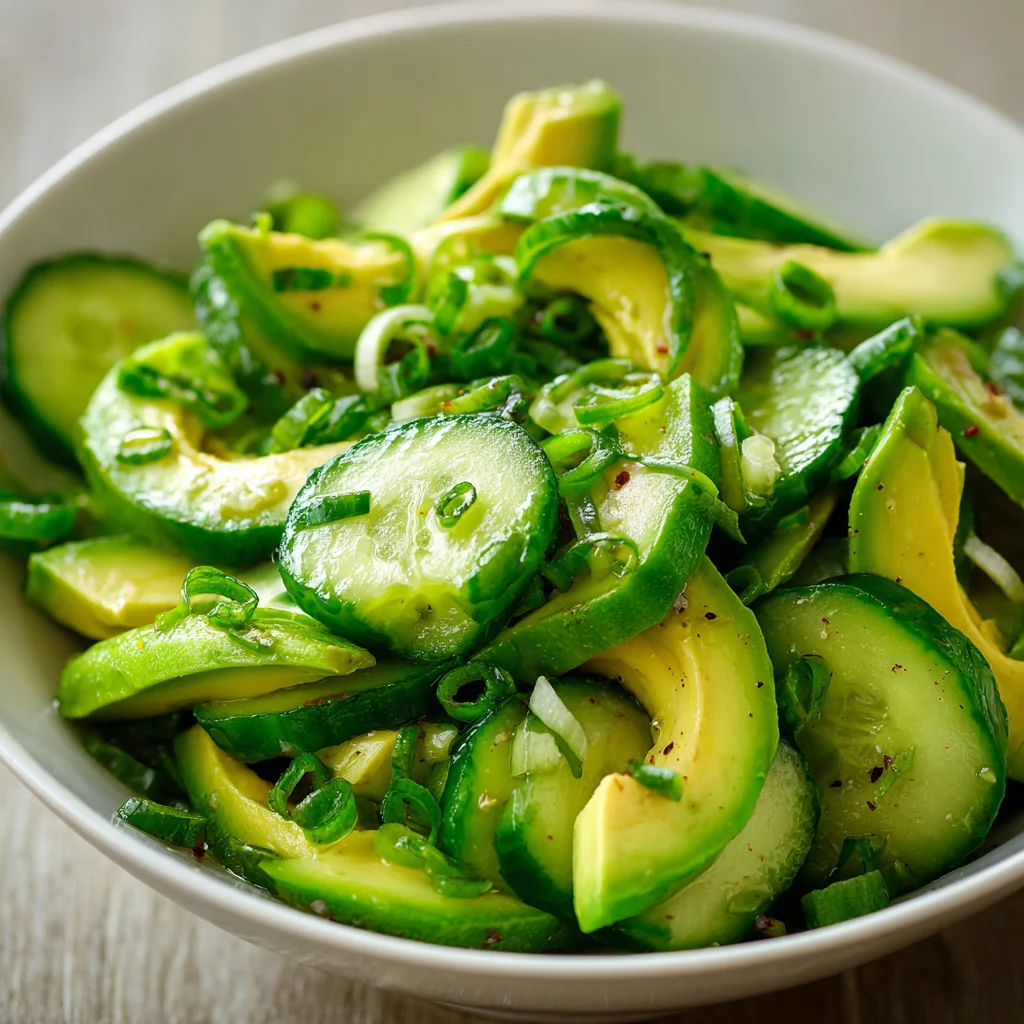 Refreshing Avocado Cucumber Salad – Cool, Crisp & Perfect for Summer!