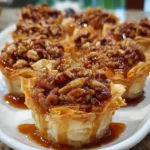 Irresistible Pecan Caramel Baklava Cups | Mini, Buttery & Loaded with Crunch