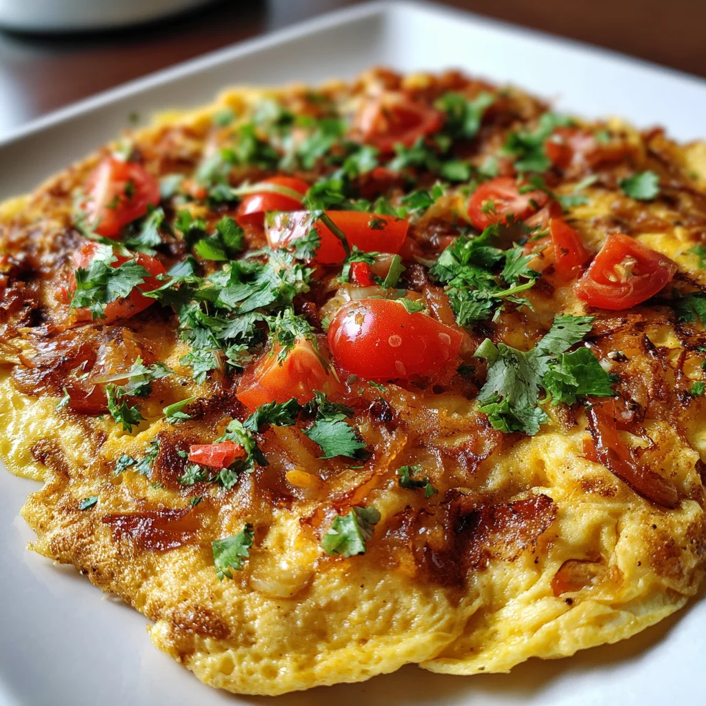 Masala Omelet – Spicy, Fluffy & Packed with Indian Flavors!