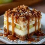 Frozen Caramel Apple Cream Bars | Cool, Creamy & Caramel-Drizzled Delight