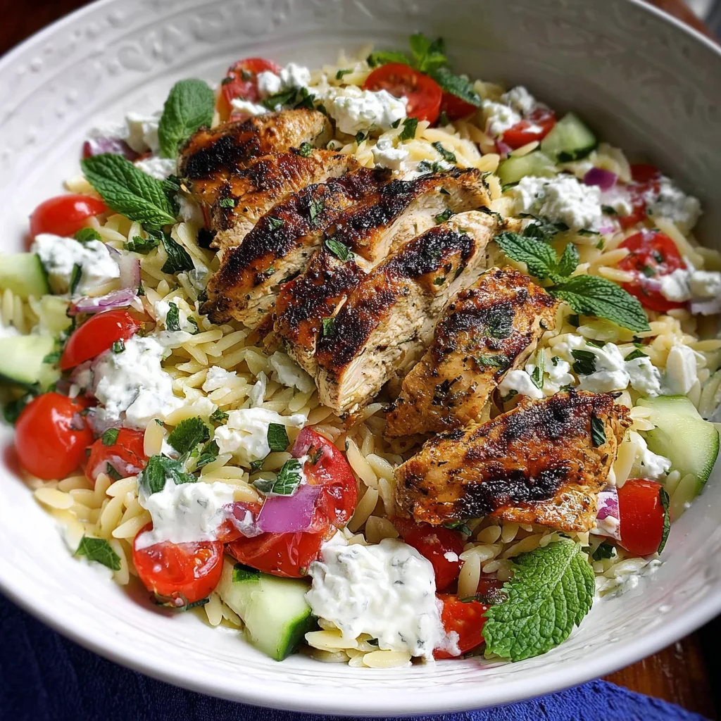 Greek Chicken Orzo Power Bowls | Fresh, Protein-Packed & Mediterranean-Inspired