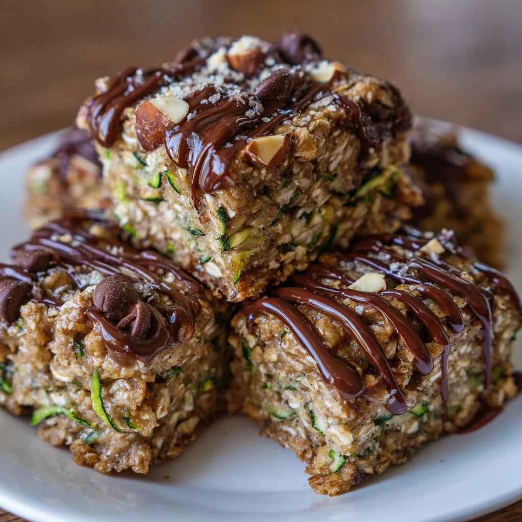 No-Bake Zucchini Oat Bars – Healthy, Fudgy & Perfect for Snacking!