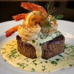 Surf and Turf with Creamy Garlic Sauce – Luxurious, Elegant & Unforgettable!