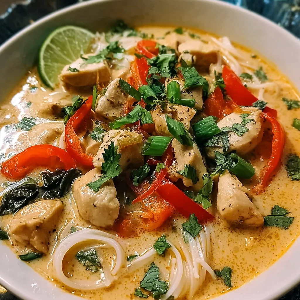 Easy Thai Chicken Soup – Aromatic, Spicy & Comforting!