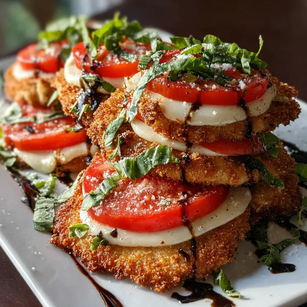 Crispy Chicken Caprese Recipe | Juicy, Crunchy & Bursting with Fresh Flavor