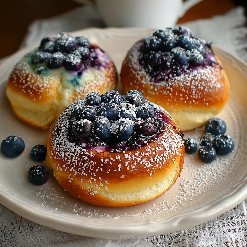 Blueberry Ricotta Sweet Buns – Fluffy, Creamy & Bursting with Berries!