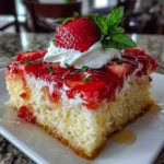 Easy Strawberry Jello Poke Cake – A Burst of Berry Bliss in Every Bite!