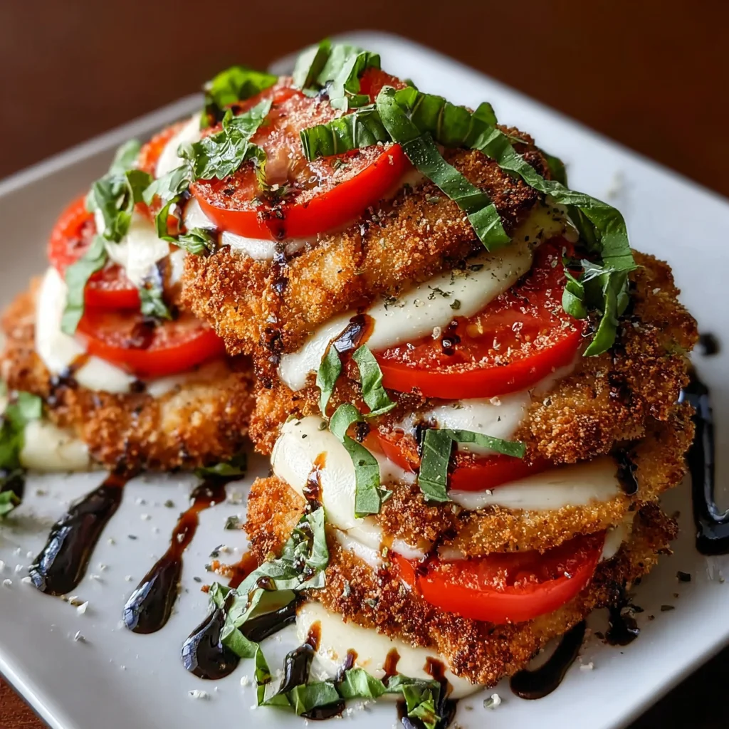 Crispy Chicken Caprese Recipe | Juicy, Crunchy & Bursting with Fresh Flavor