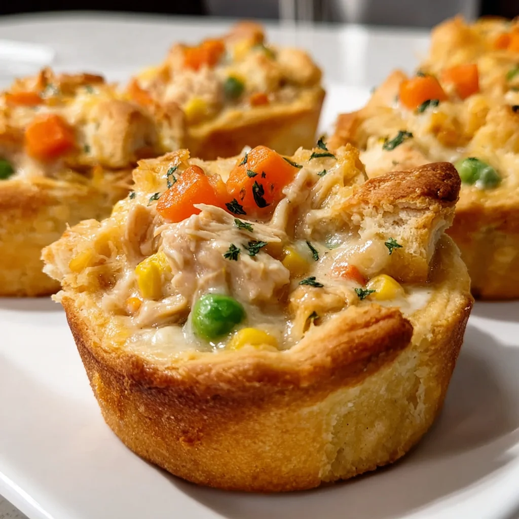 Easy Mini Chicken Pot Pies – Cozy, Comforting & Perfect for Sharing!