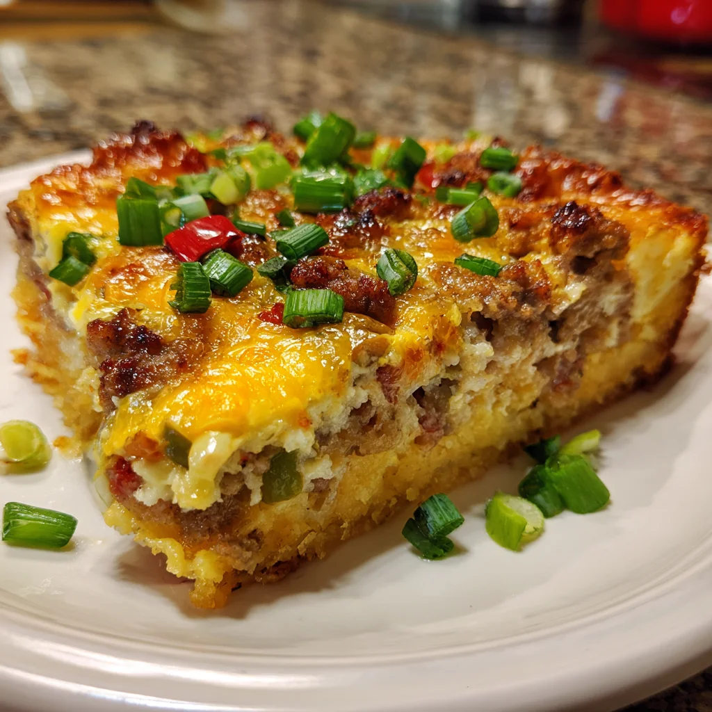 Monterey Sausage Pie – Spicy, Cheesy & Comforting!