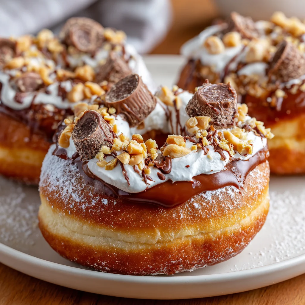 Chocolate Peanut Butter Cup Stuffed Donuts – Decadent, Surprise-Filled & Irresistible!
