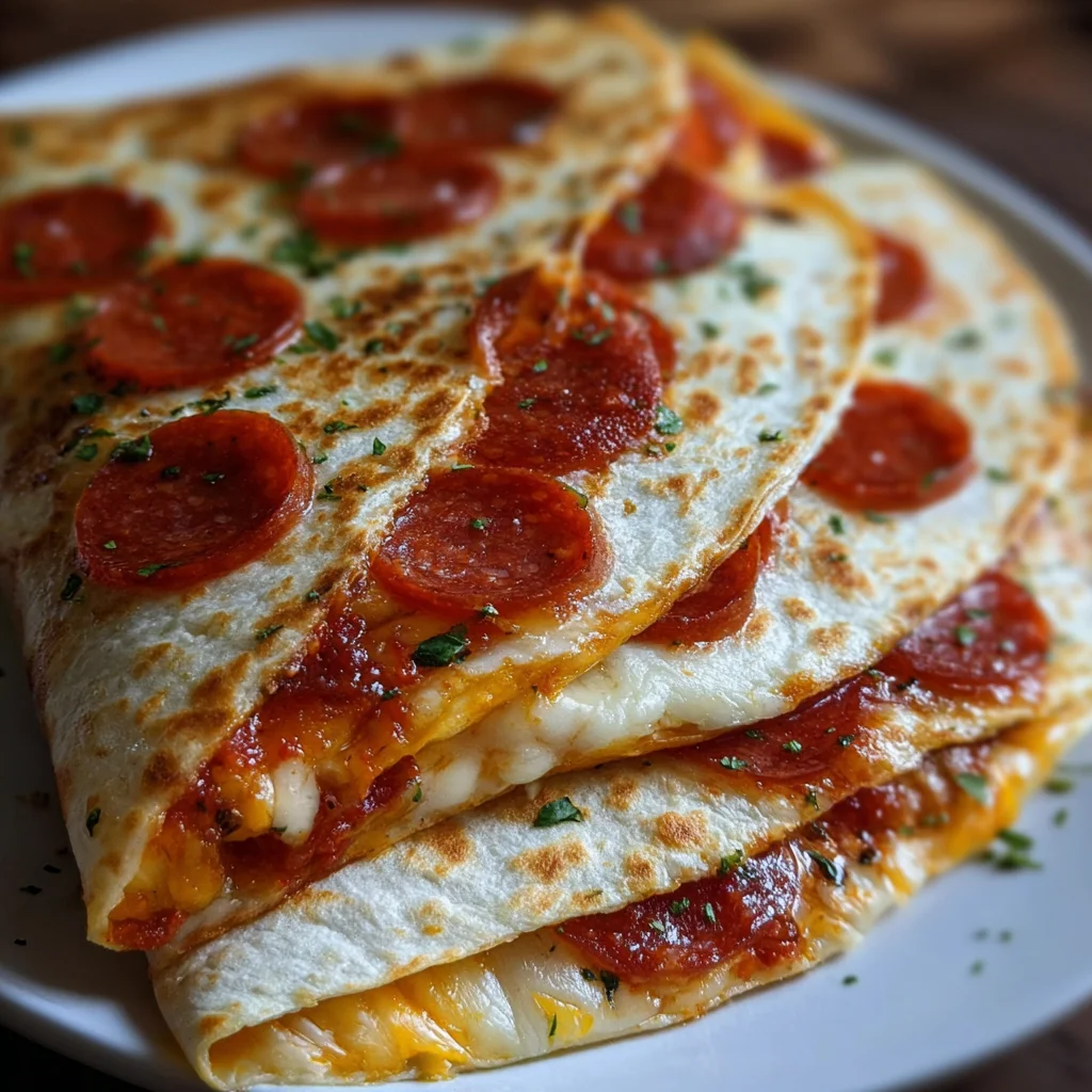 Pepperoni Cheese Pizza Quesadillas | Crispy, Cheesy & Kid-Approved!