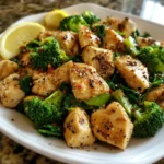 Garlic Chicken with Broccoli & Spinach – One-Pan, Healthy & Flavor-Packed!