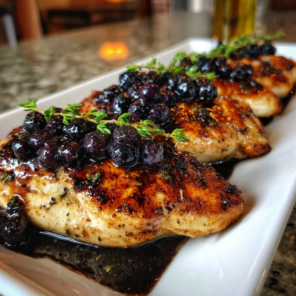 Blueberry Thyme Chicken – Elegant, Sweet & Savory!