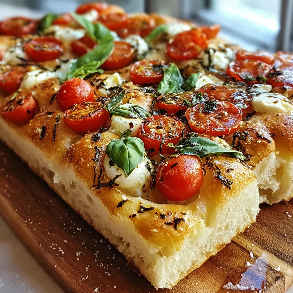Margherita Focaccia Bread – Your Kitchen Just Got an Italian Upgrade!