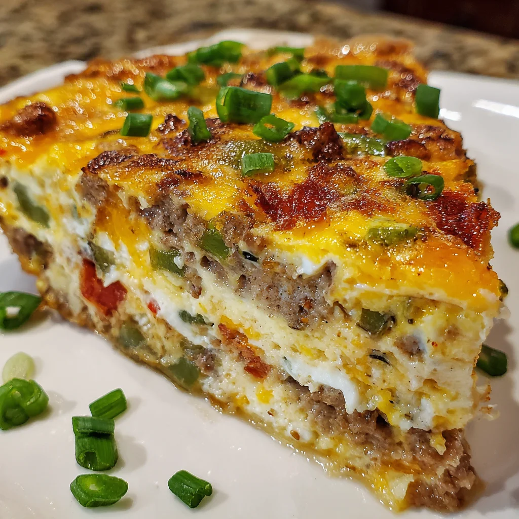 Monterey Sausage Pie – Spicy, Cheesy & Comforting!
