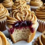 Peanut Butter and Jelly Cupcakes | Nostalgic, Sweet & Irresistibly Fun