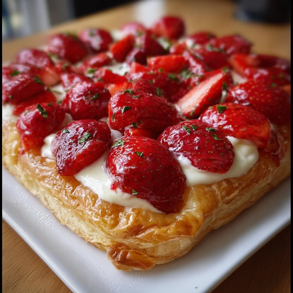 Schneller Erdbeerkuchen mit Schmand – Sommerlicher Genuss in 30 Minuten!