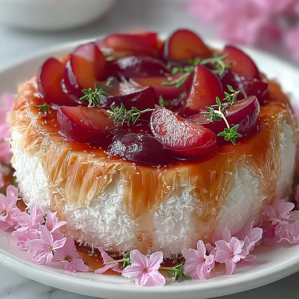 Baked Brie with Roasted Plums & Thyme – Elegant, Sweet & Savory!