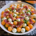 Melon Caprese Salad – A Fresh & Juicy Twist on a Classic!