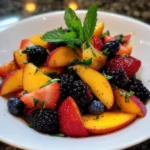 Peach Berry Fruit Salad | Juicy, Colorful & Naturally Sweet