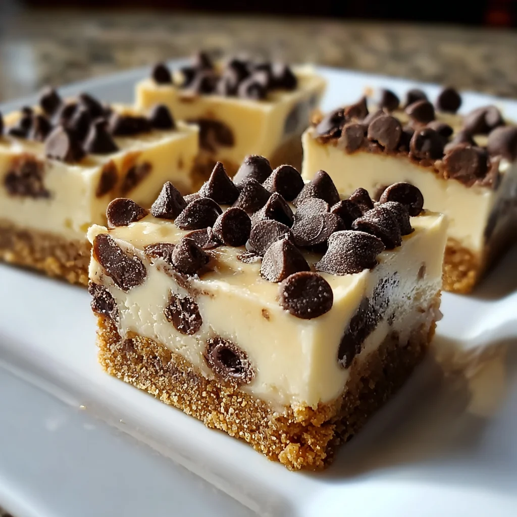 Decadent Chocolate Chip Cheesecake Bars Recipe - Creamy, Rich & Easy!
