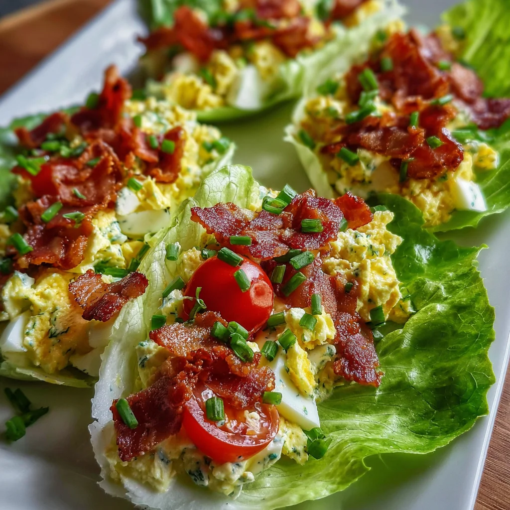 BLT EGG SALAD LETTUCE WRAPS – The Ultimate Low-Carb Lunch Upgrade!
