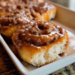 Peach Cobbler Cinnamon Rolls – Two Dessert Classics in One!