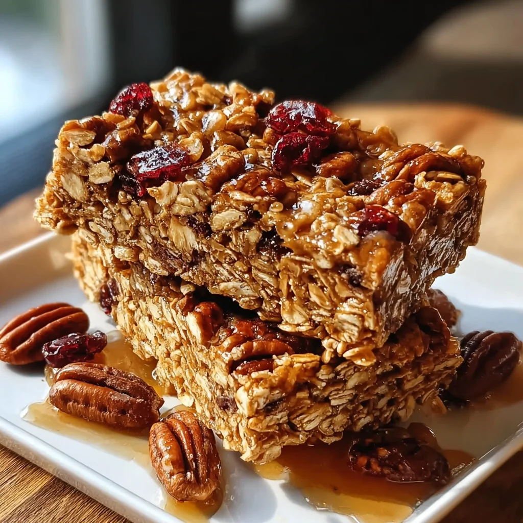 Maple Pecan Granola Bars – Crispy, Chewy & Naturally Sweet!