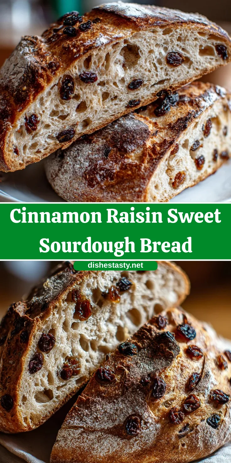 Cinnamon Raisin Sweet Sourdough Bread

