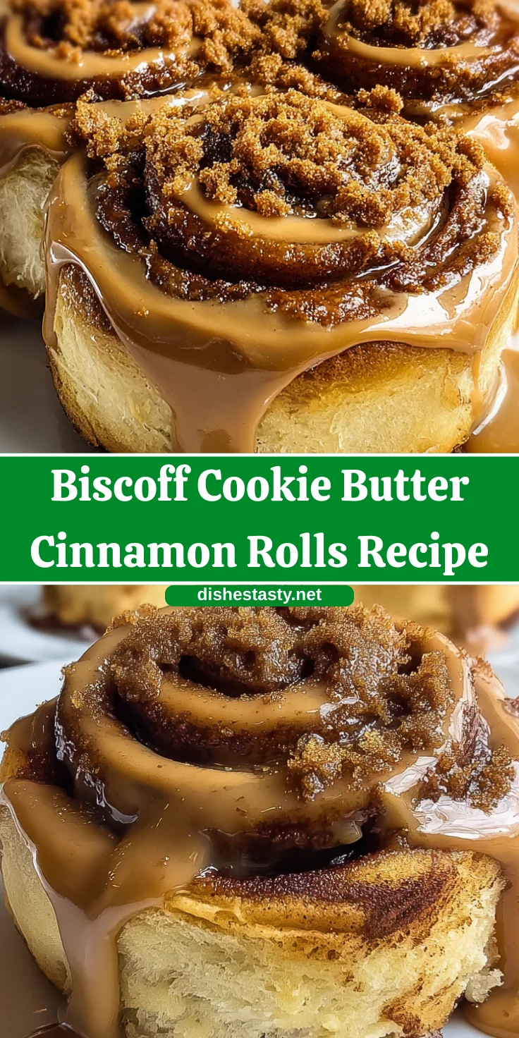 Biscoff Cookie Butter Cinnamon Rolls – Sweet, Gooey & Spiced to Perfection!