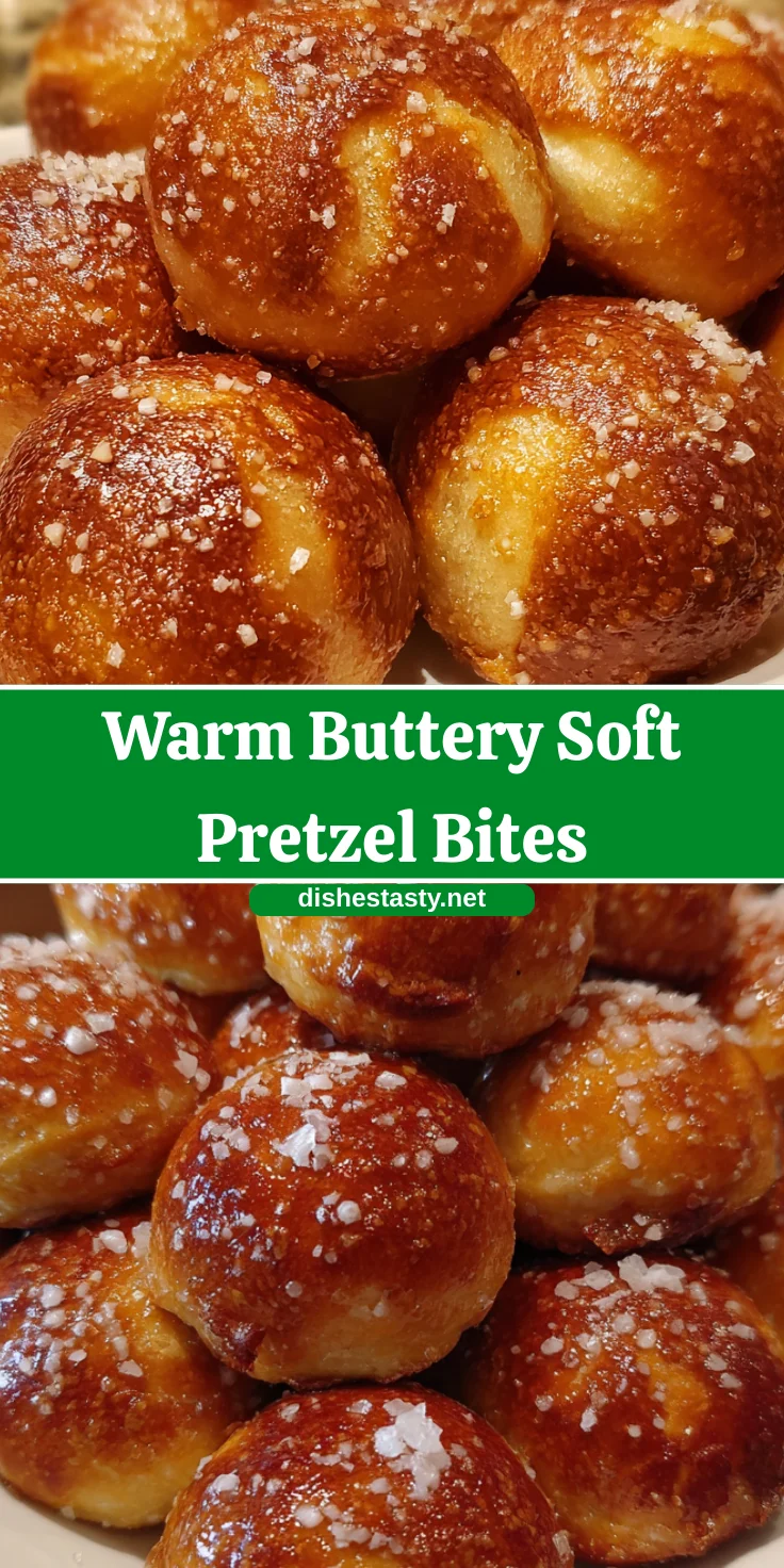 Warm Buttery Soft Pretzel Bites – Golden, Chewy & Perfectly Snackable!