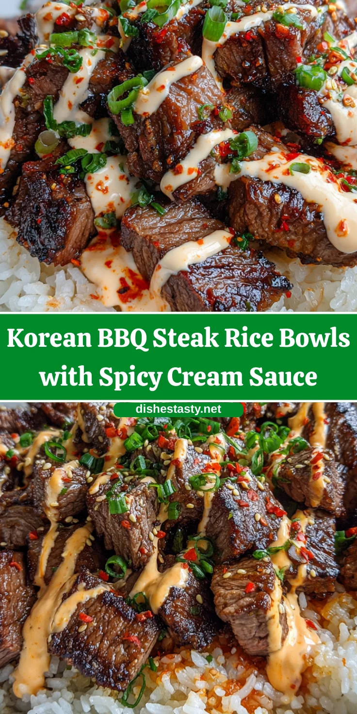 Korean BBQ Steak Rice Bowls – Savory, Spicy & Loaded with Flavor!