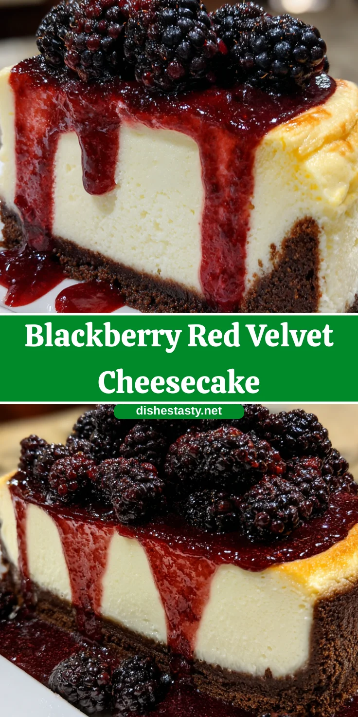 Blackberry Red Velvet Cheesecake – Lush, Velvety & Berry-Delicious!