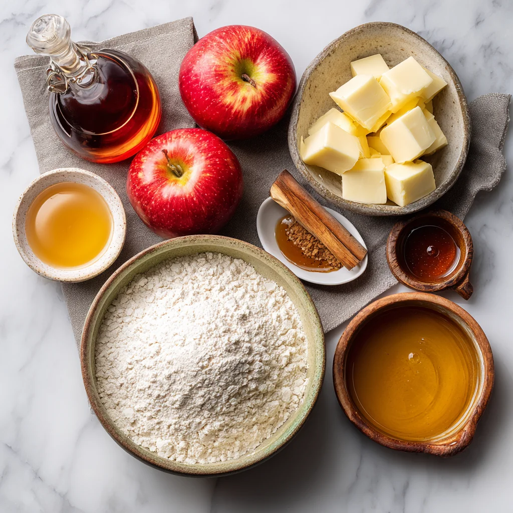 Apple Pie Pancakes – Fluffy, Spiced & Drizzled with Vanilla Maple Syrup!