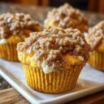 Pumpkin Cream Cheese Streusel Muffins – Moist, Spiced & Irresistible!