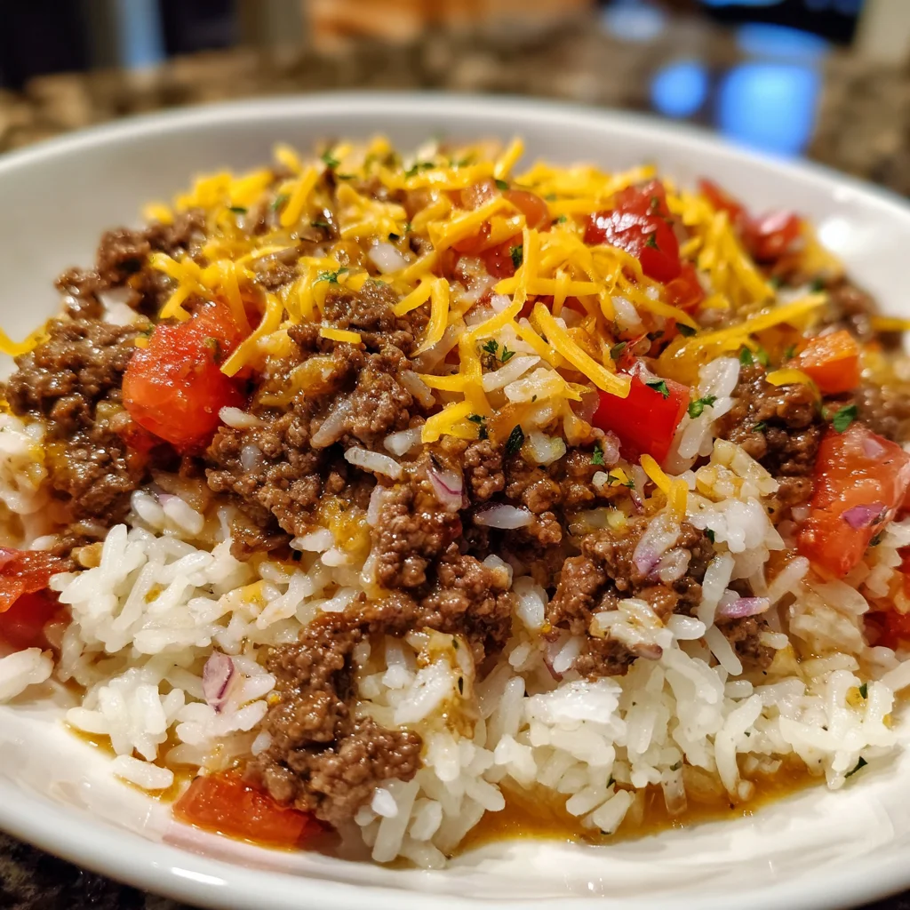 Easy Hamburger Rice Casserole – Hearty, Cheesy & Family-Approved!
