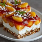 Summer Is Calling with Peach Pretzel Salad – Sweet, Salty & Totally Irresistible!