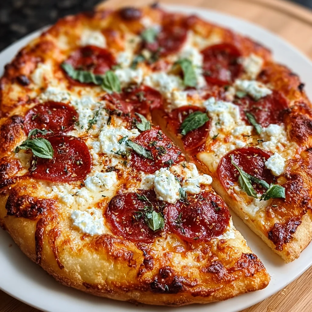 Hot Honey Pepperoni Pizza with Ricotta – Sweet, Spicy & Creamy Delight!