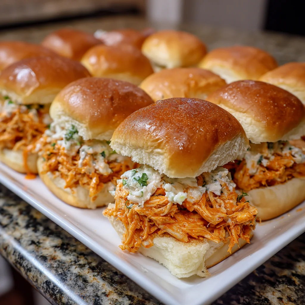 Spicy Buffalo Chicken Sliders – Zesty, Cheesy & Perfect for Game Day!