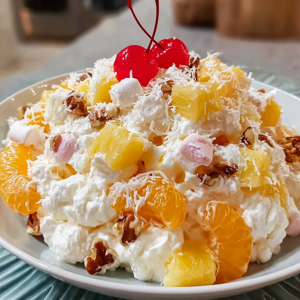 Ambrosia Salad – The Retro, Creamy & Fruit-Filled Classic!