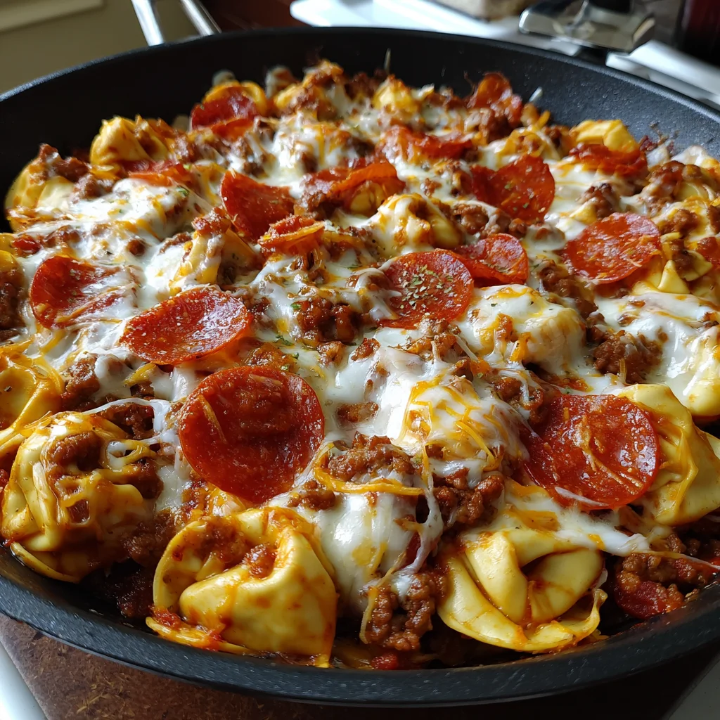 Pizza Tortellini Skillet – The Ultimate 30-Minute Comfort Food Mashup!